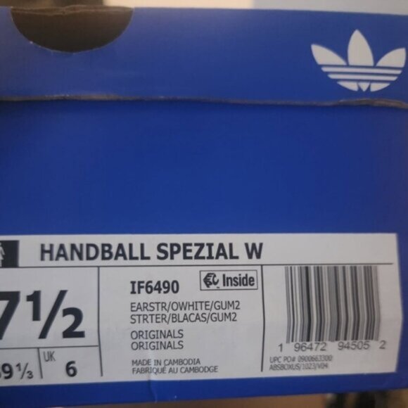 adidas Handball Spezial Earth Strata Gum IF6490 Women's Size 7.5 New - Picture 3 of 12